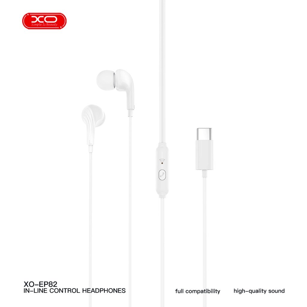 AURICULAR IN EAR TIPO C XO-EP82 BLANCO